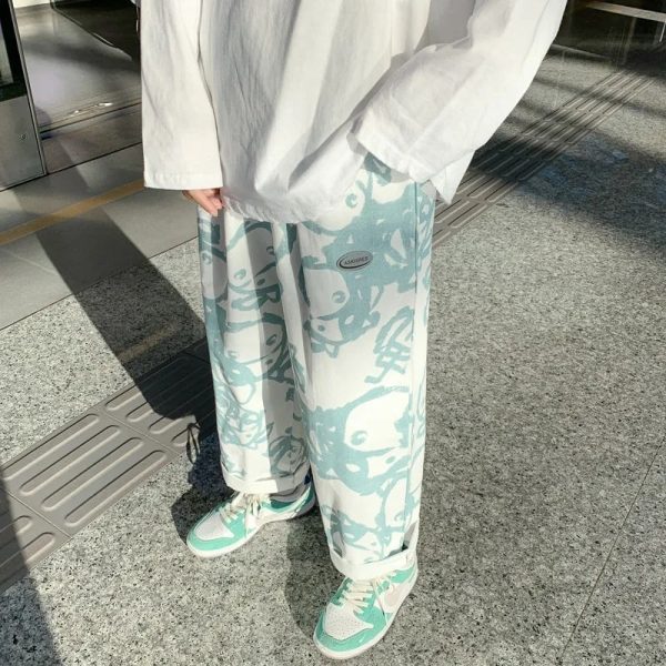 Personality Street Apparel Wide Leg Pants Women Korean Fashion Loose Spring Autumn Design Sense Summer Thin
