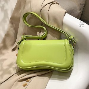 Petscog Luxury Designer Shoulder Crossbody Bags For Women 2023 Pu Leather Trend Female Underarm Bag Fashion