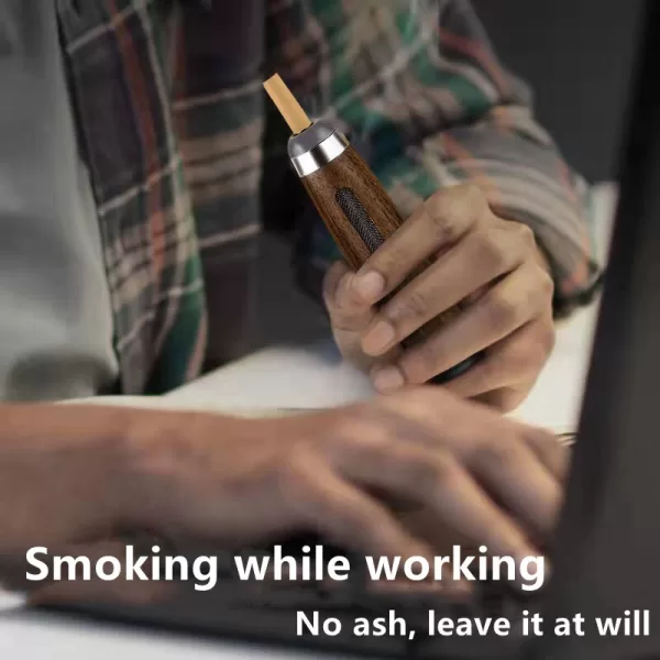 Portable Ashtray For Car Walnut Mini Cigarette Ashtray Outdoor Smoking Ashtrays Anti Soot flying Cigarette Holder