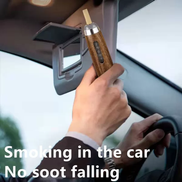 Portable Ashtray For Car Walnut Mini Cigarette Ashtray Outdoor Smoking Ashtrays Anti Soot flying Cigarette Holder