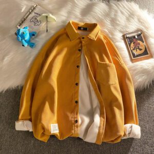Privathinker Corduroy Fleece Thicken Mens Autumn Winter Shirts Loose Warm Long Sleeve Casual Blouse Fashion Male 8.jpg 640x640 8