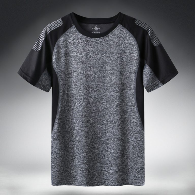 Quick Dry Sport T Shirt Men 2022 Short Sleeves Summer Casual Cotton Plus Asian Size M 1