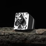 RPolished Dropshippi Punk Rock Ace of Spades Skull