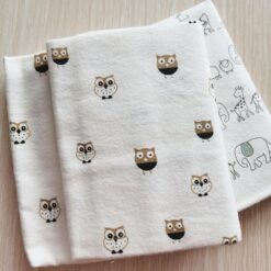 Receiving Baby Blankets Newborn Cotton Flannel Diapers 1pcs 75X75cm