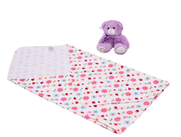 Receiving Baby Blankets Newborn Cotton Flannel Diapers 1pcs 75X75cm 4