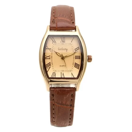 Retro Brown Women Watches Qualities Small Ladies Wristwatches Vintage Leather Bracelet Watch Fashion Brand Female Env