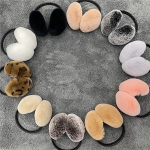 Rex Rabbit Fur Earmuff Women s Autumn and Winter Warm Earmuffs Earmuff Real Fur Ear Cover