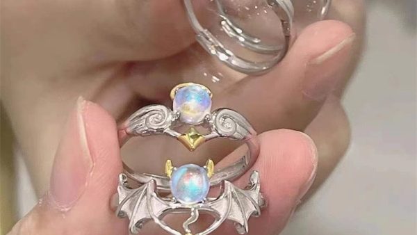 Demon Wings Couple Rings For Women