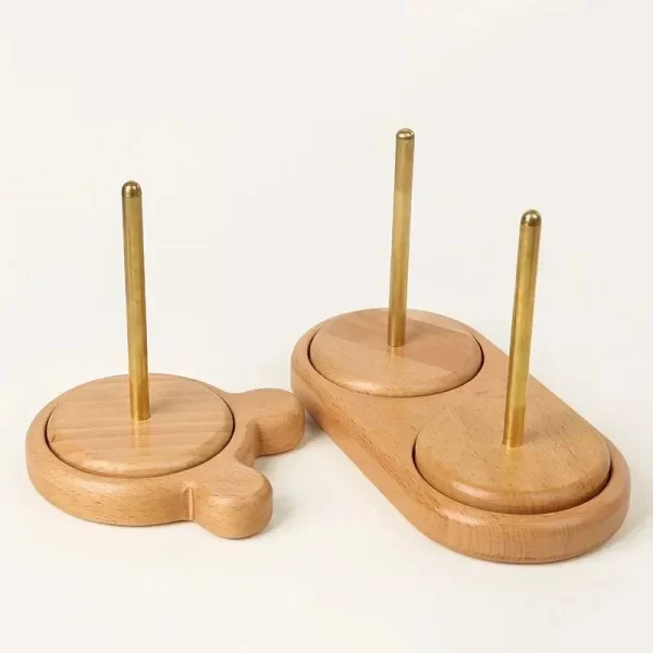 Rotatable Winding Wool Spool Wool Thread Winding Tools Wooden Stand Holder Yarn Ball Winder Spinning Knitting 5