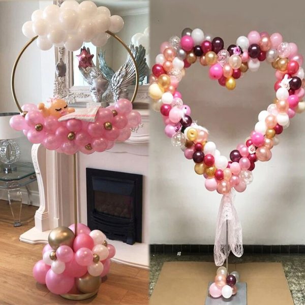 Round balloon stand arch balloons wreath ring for wedding decoration baby shower kids birthday parties Christmas