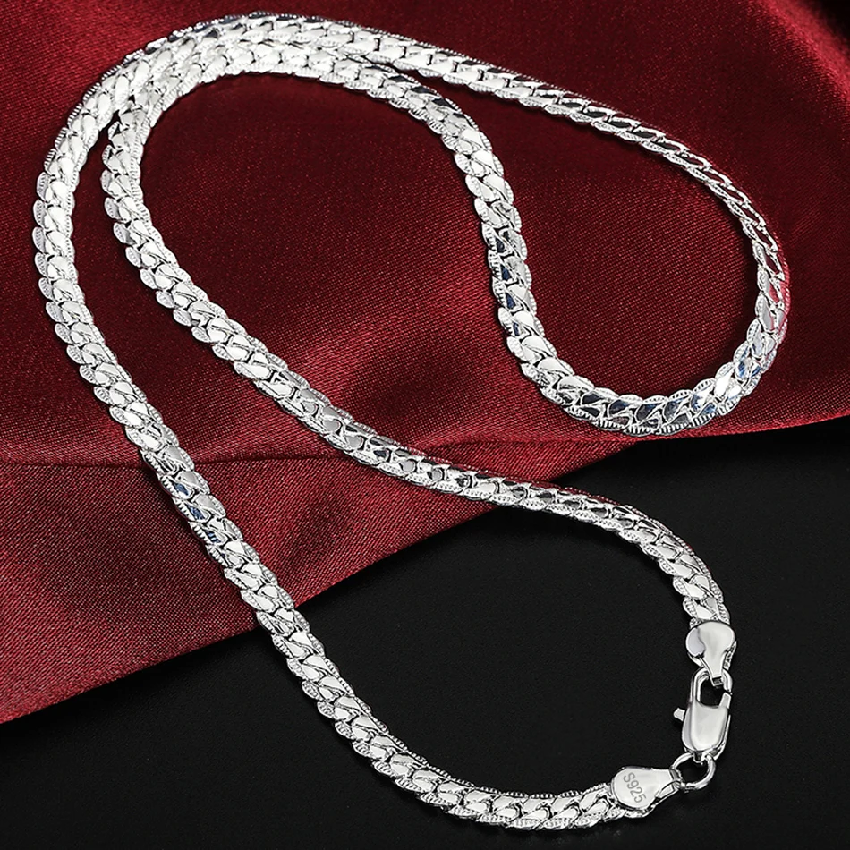 925 Sterling Silver Chain Necklace Details