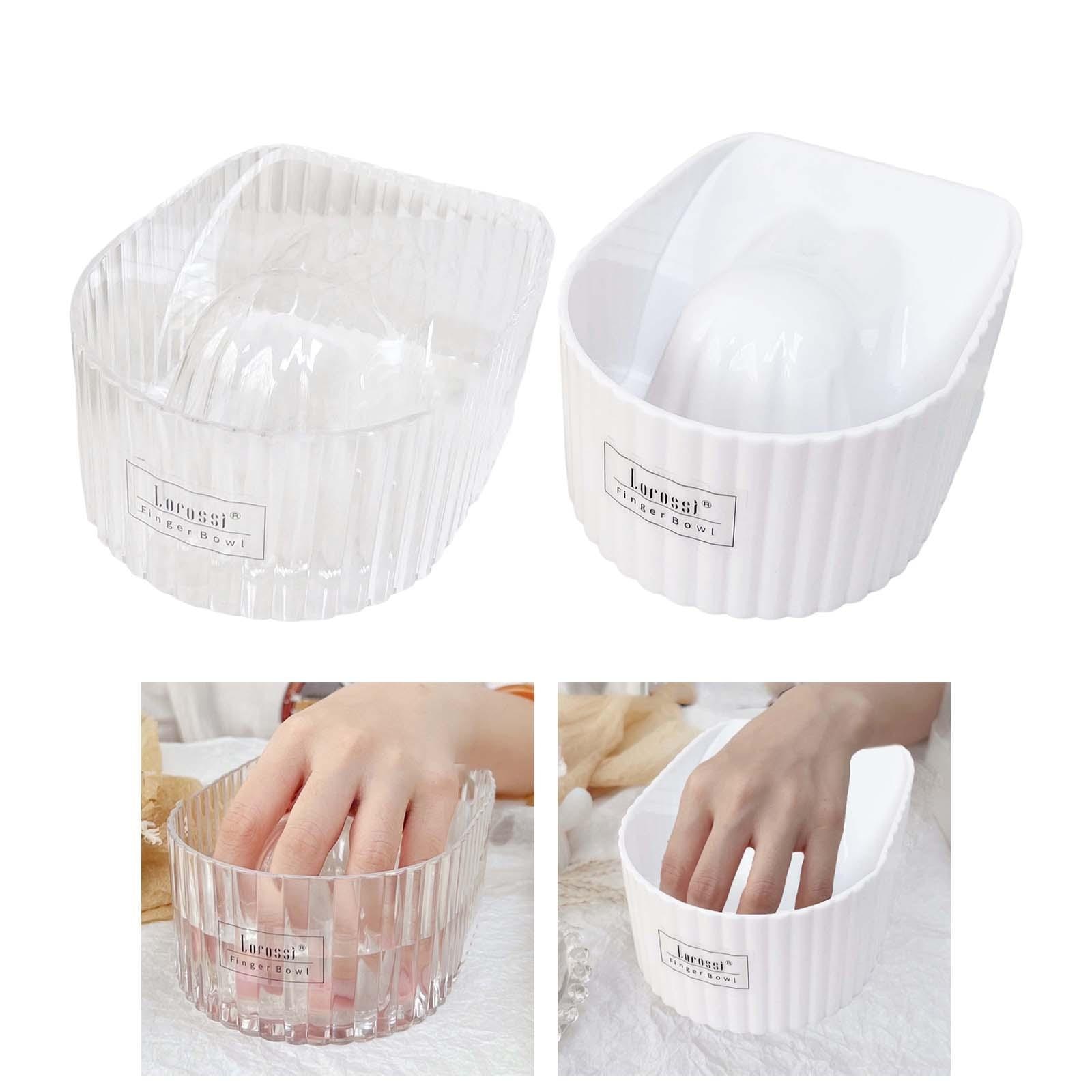 Compact Nail Soaking Bowl Comfortable Soak Off Polish Remover for Nail Cleaning Manicure Nail Art Tool Women Girls Professions