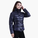 SANTELON Winter Short Parkas Slim Design Puffer Jackets