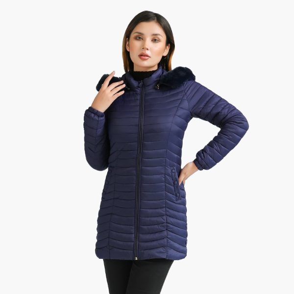 SANTELON Winter Ultralight Padded Puffer Jackets For Women Long Parkas With Fur Hooded Casual Outdoor Warm 2
