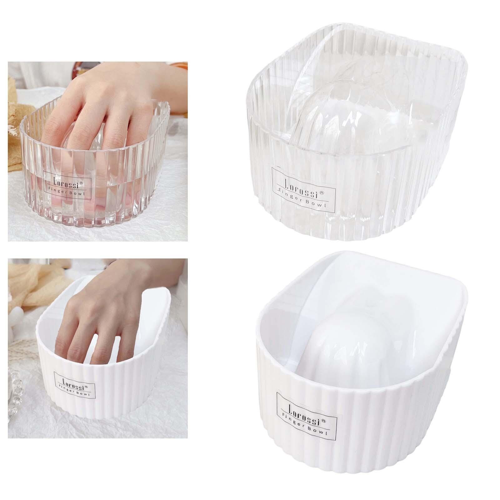 Compact Nail Soaking Bowl Comfortable Soak Off Polish Remover for Nail Cleaning Manicure Nail Art Tool Women Girls Professions