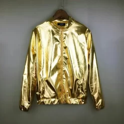 Metallic Varsity Jacket