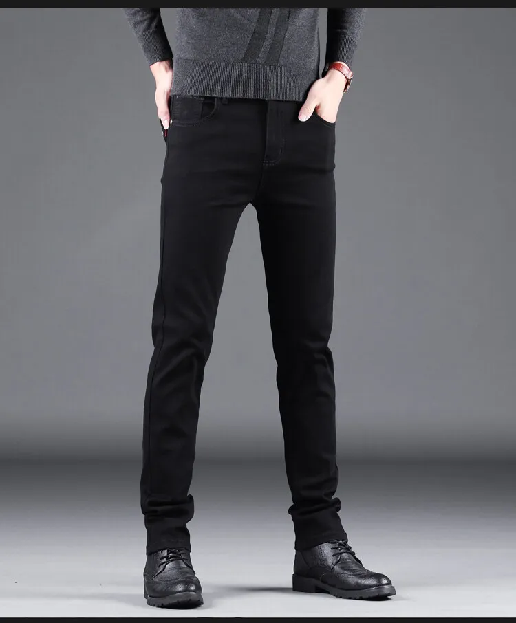 Black Casual Jeans Men 2023