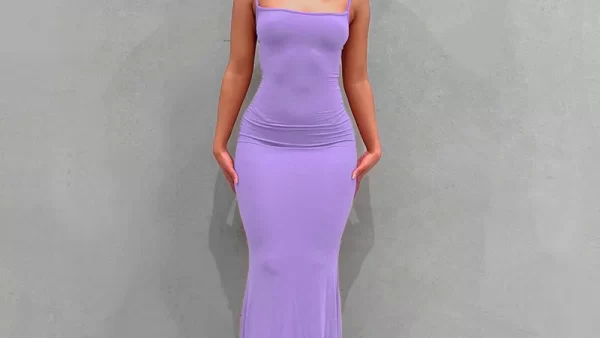 Satin Slip Sleeveless Backless Maxi Dress Women 2023 Y2K Summer Bodycon Elegant Sexy Outfits Ladies Birthday