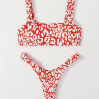 Sexy Micro Bikini 2021 Women Orange Leopard Push Up Padded Thong Swimsuit Female Cut Out Bathing 4.jpg 640x640 4