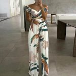 Sexy V Neck Off Shoulder Jumpsuit Office Lady