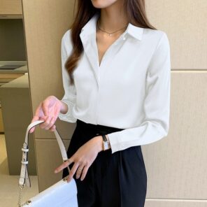 Silk Women s Shirt Long Sleeve Fashion Woman Blouses 2022 Satin Top Female Shirts and Blouse 2.jpg 640x640 2