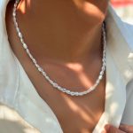 Simple Baroque Pearl Necklace for Women Man Teens Fashion Punk Hip hop Choker Trendy Hip hop