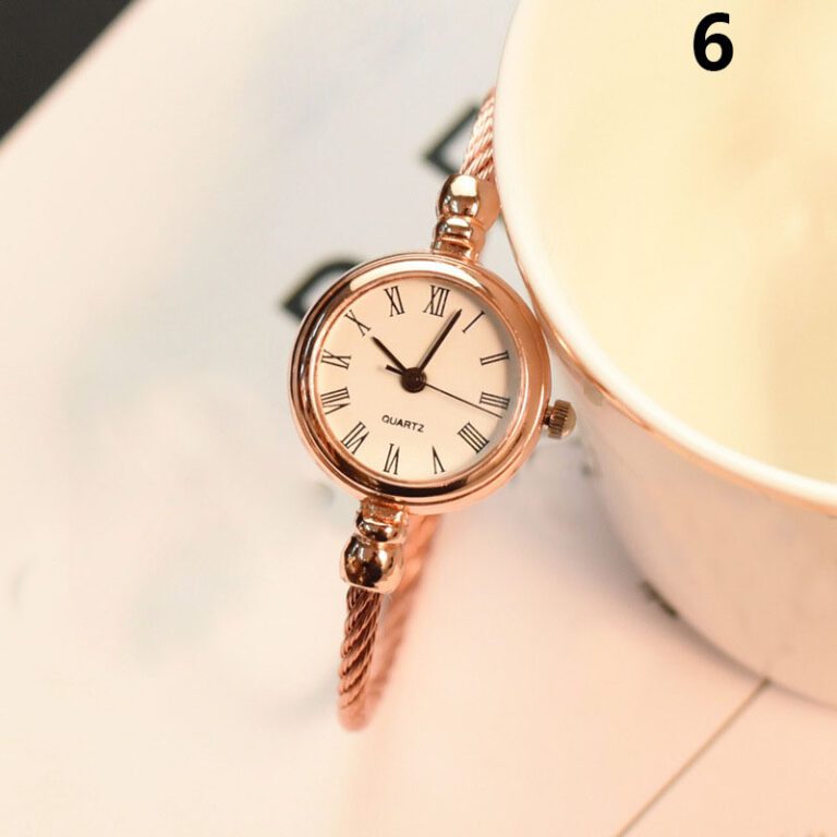 Small Gold Bangle Bracelet Luxury Watches Stainless Steel Retro Ladies Quartz Wristwatches Fashion Casual Women Dress 1