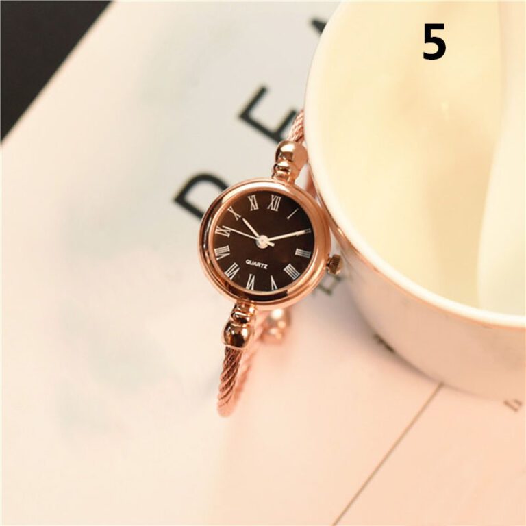 Small Gold Bangle Bracelet Luxury Watches Stainless Steel Retro Ladies Quartz Wristwatches Fashion Casual Women Dress 2
