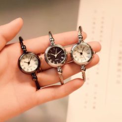 Small Gold Bangle Bracelet Luxury Watches Stainless Steel Retro Ladies Quartz Wristwatches Fashion Casual Women Dress