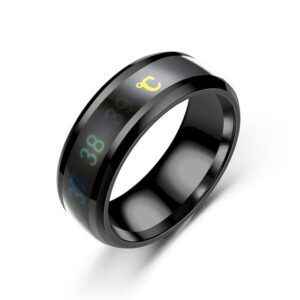 Smart Sensor Body Temperature Ring Stainless Steel Fashion Display Real time Temperature Test Finger Rings 1.jpg 640x640 1
