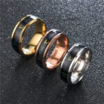 Smart Sensor Body Temperatur Ring Stainless Steel Fashion