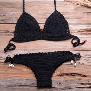 Solid Crochet Bikini Top 2021 Summer Shell Sexy Swimsuit Handmade Women Swimwear Suit Boho Beach Wear 1.jpg 640x640 1