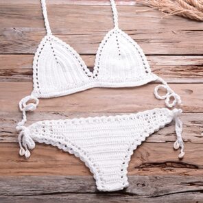 Solid Crochet Bikini Top 2021 Summer Shell Sexy Swimsuit Handmade Women Swimwear Suit Boho Beach Wear 9.jpg 640x640 9
