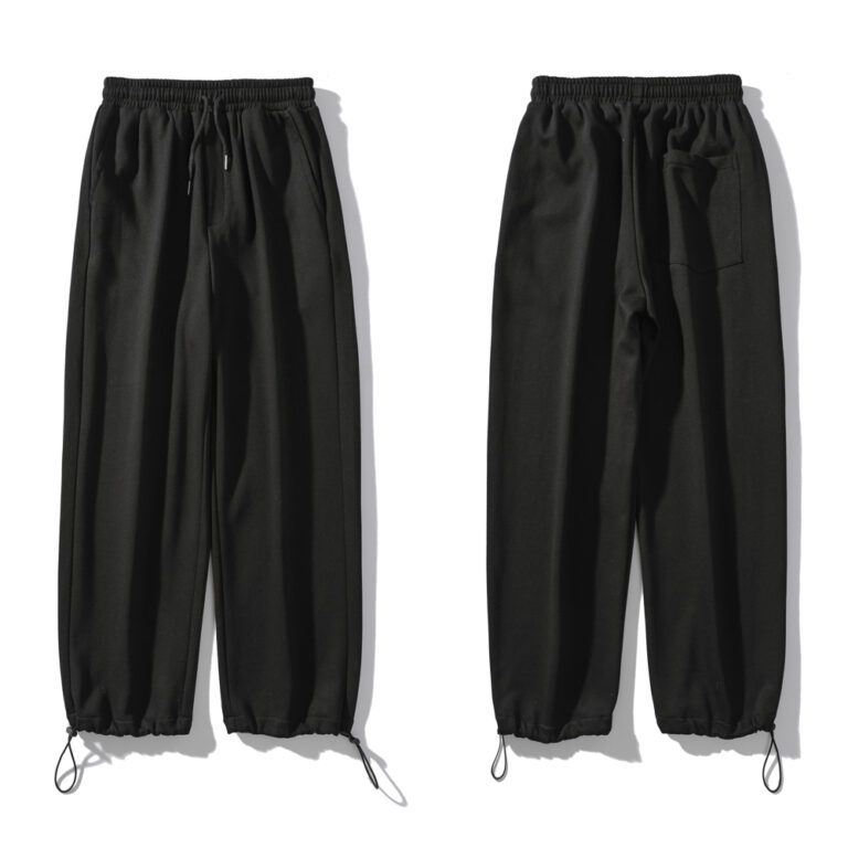 Spring New Men s Baggy Straight Leg Sweatpants Korea Style Fashion Wide leg Pants Casual Trousers 3