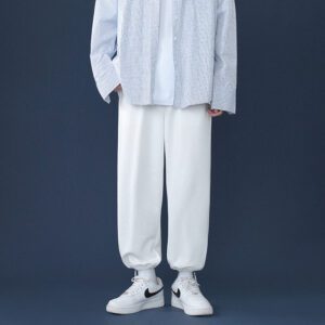 Spring New Men s Baggy Straight Leg Sweatpants Korea Style Fashion Wide leg Pants Casual Trousers 3.jpg 640x640 3