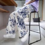 Spring Summer Flower Pants Men s Fashion Printed