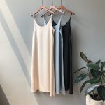 Spring summer 2023 Woman Tank Dress Casual Satin