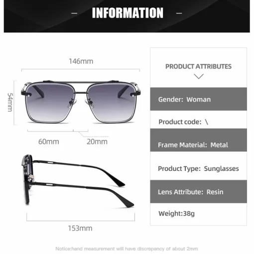 Square Sunglasses Men Metail Frame Glasses Resin Lens Male Sun Glasses Driving Travel Outdoor Eyewears Oculos 1