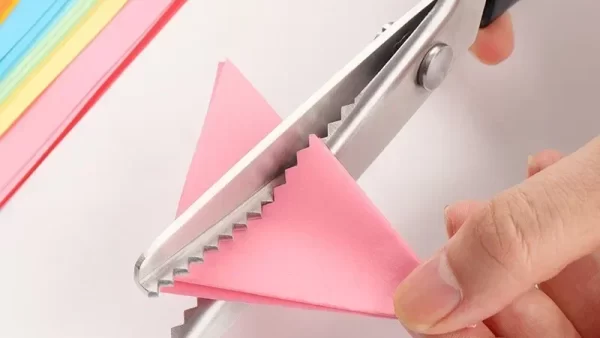 Stainless Steel Pinking Scissors Triangle Teeth Lace Cloth Crafts Dressmaking Zig Zag Cut Tailor s Scissors