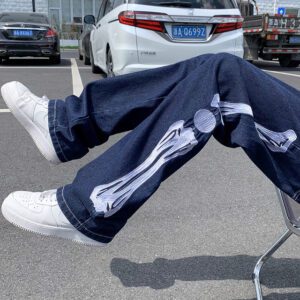 Straight Jean Pants Man Skeleton Embroidery Mopping Trousers Mens Streetwear Denim Pants Men s Clothing Jeans.jpg 640x640