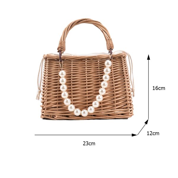 Straw Bags Women s Beach Bag Trend 2021 Summer Bohemian Luxury Designer Handbags Purses Rattan Handmade 5