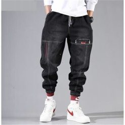 Streetwear Hip Hop Cargo Pants Men s jeans Cargo Pants Elastic Harun pants Joggers Pants 2022 1.jpg 640x640 1