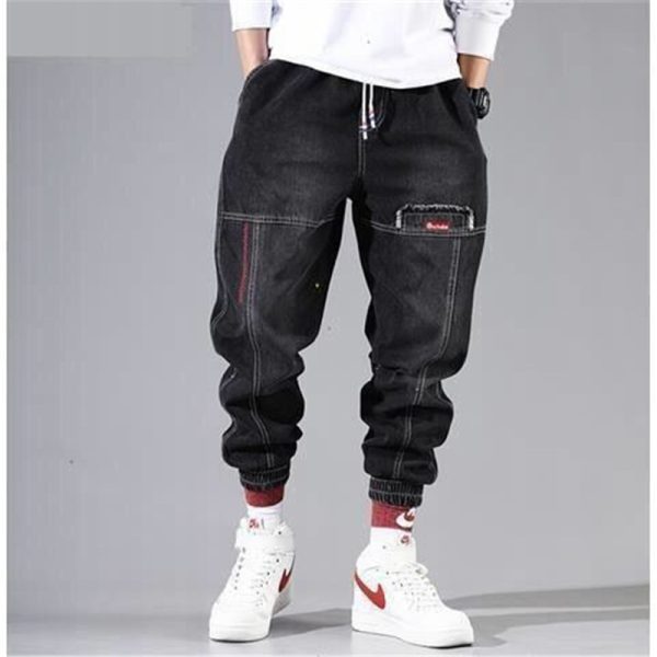 Streetwear Hip Hop Cargo Pants Men s jeans Cargo Pants Elastic Harun pants Joggers Pants 2022 3