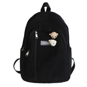Stripe Cute Corduroy Woman Backpack Schoolbag For Teenage Girls Boys Luxury Harajuku Female Fashion Bag Student.jpg 640x640