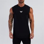 Summer Compressio Gym Tank Top Men Cotton Bodybuildi