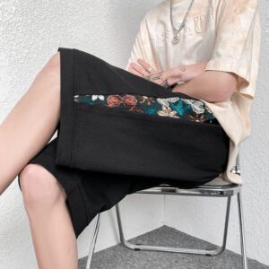 Summer Cotton Embroidery Shorts Men Fashion Casual Flower Shorts Mens Japanese Streetwear Loose Hip hop Straight 2.jpg 640x640 2