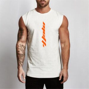 Summer Gym Tank Top Men Workout Sleeveless Shirt Bodybuilding Clothing Fitness Mens Sportswear Muscle Vests Men 5