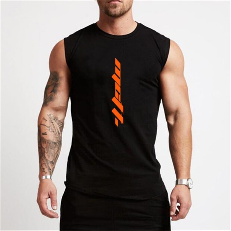 Summer Gym Tank Top Men Workout Sleeveless Shirt Bodybuilding Clothing Fitness Mens Sportswear Muscle Vests Men