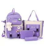 TRAVEASY 2022 Women School Backpack 4 Pcs Set