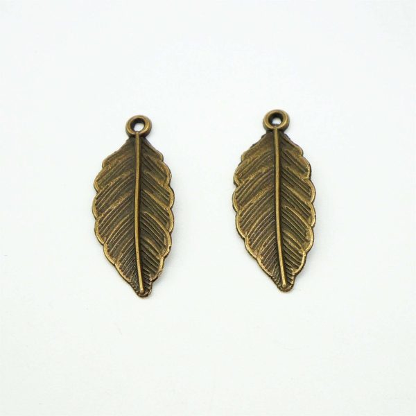 Vintage 32 pcs Leaves Charms Antique Jewelry Making DIY Handmade Craft Accessories Pendants Necklace 1
